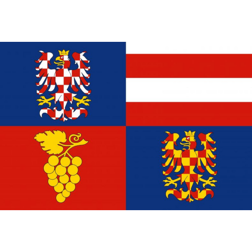 Jihomoravský kraj tištěná vlajka