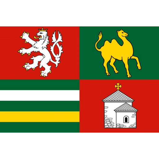 Plzeňský kraj tištěná vlajka