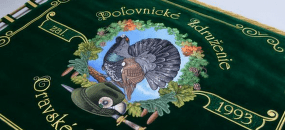 Myslivecká vlajka Oravské Veselé