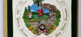 Myslivecká vlajka - sztandar myśliwski Klub Wabiarzy Zwierzyny PZŁ Sekcja Wabienia Drapieżników 1