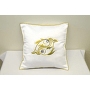 Vyšívaný saténový polštářek 40x40 rybářský motiv (4)