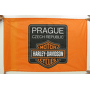 Motorkářská vlajka Harley Davidson Prague Czech republic