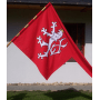 Křivoklát - šitá vlajka na hrad