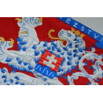 Vyšívaná replika bojového praporu - 43. pěší pluk Brno 1923 detail 2