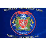 HZS podniku Synthesia, a.s. vyšívaný hasičský prapor (4)